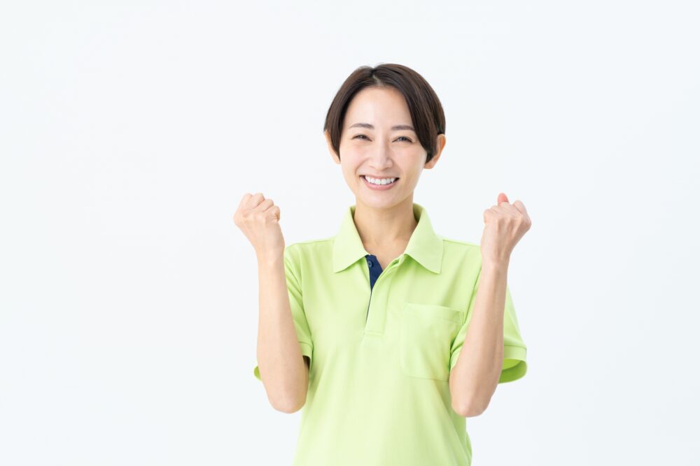 介護士 笑顔 40代