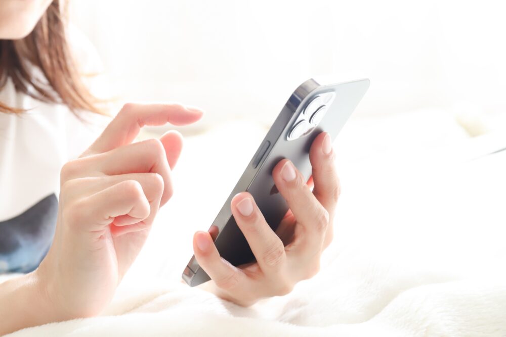 スマホ 操作 手